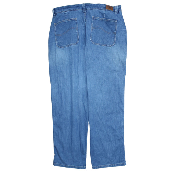 Lee 90's Drawstring Pockets Straight Leg Baggy Jeans / Pants 38 Blue