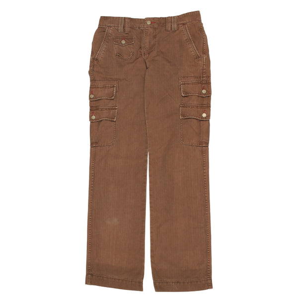 Polo Jean 90's Cargo Pockets Trousers / Pants 30 Tan Brown