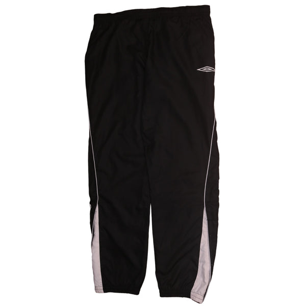 Umbro 90's Elasticated Waistband Drawstring Joggers / Sweatpants Medium Black