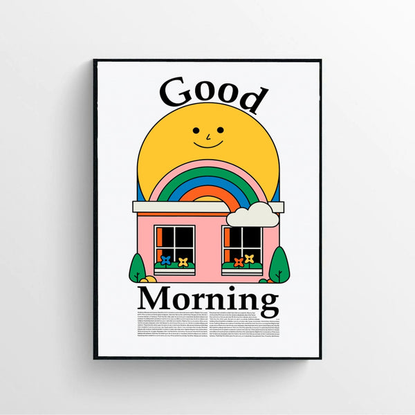 Everyday Good Day Retro Illustration Poster