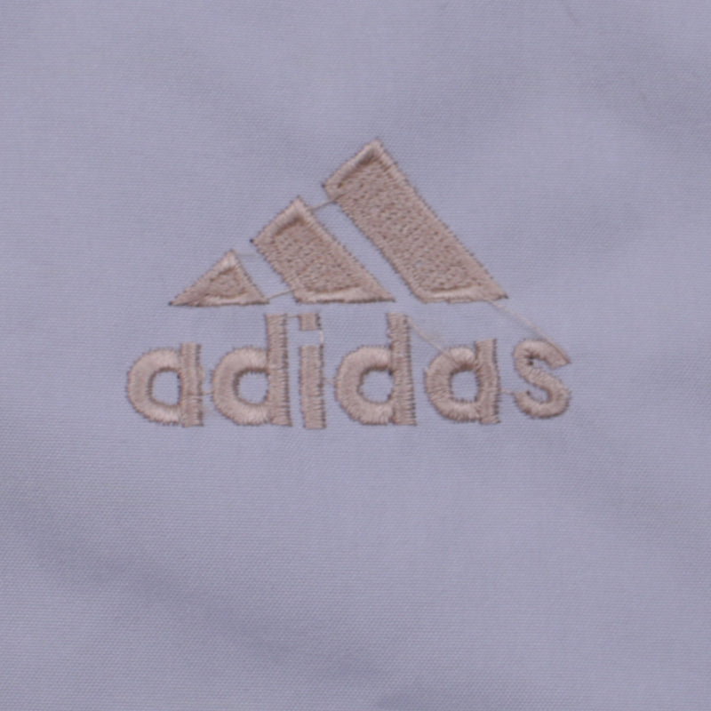 Adidas 90's Hooded Full Zip Up Windbreaker Large (missing sizing label) Grey