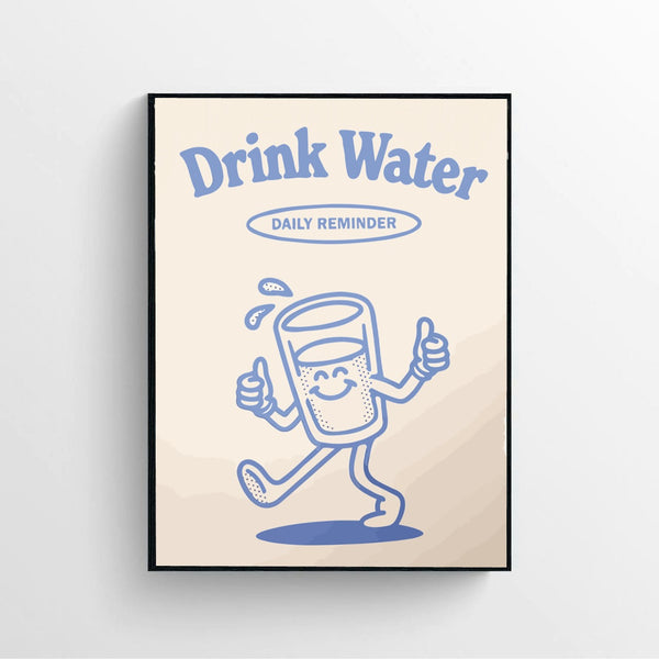 Cute Drink Water Poster