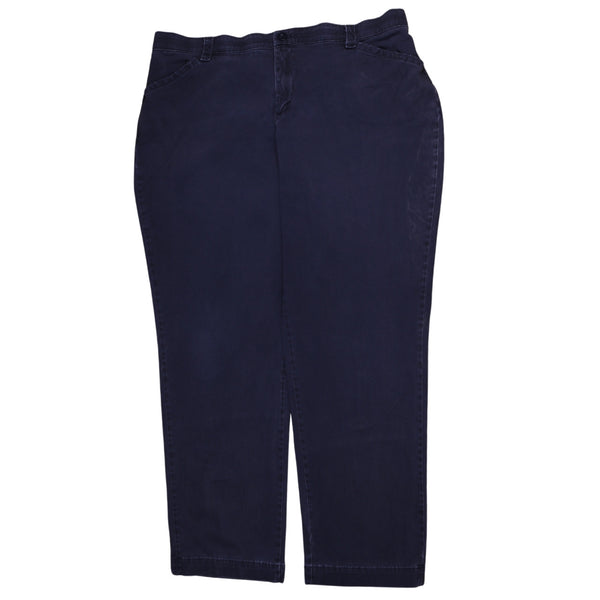 Lee 90's Straight Leg Baggy Trousers / Pants Medium Navy Blue