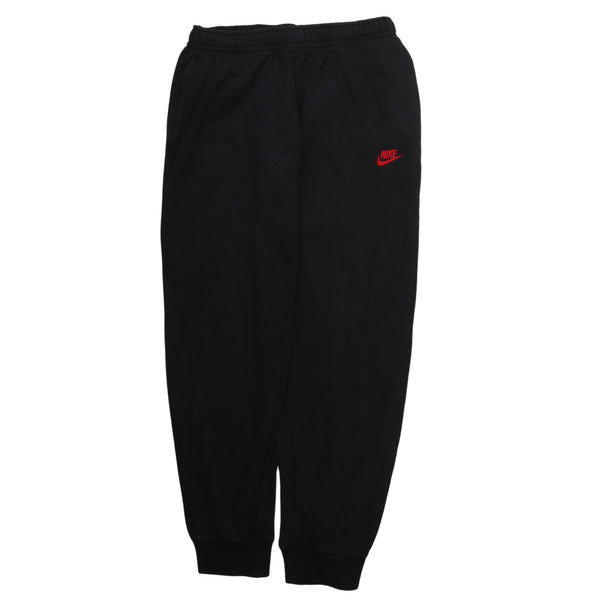 Nike 90's Swoosh Elasticated Waistband Drawstrings Joggers / Sweatpants Large Black