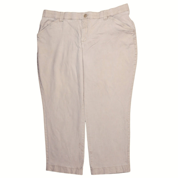 Lee 90's Straight Leg Baggy Trousers / Pants 44 Beige Cream