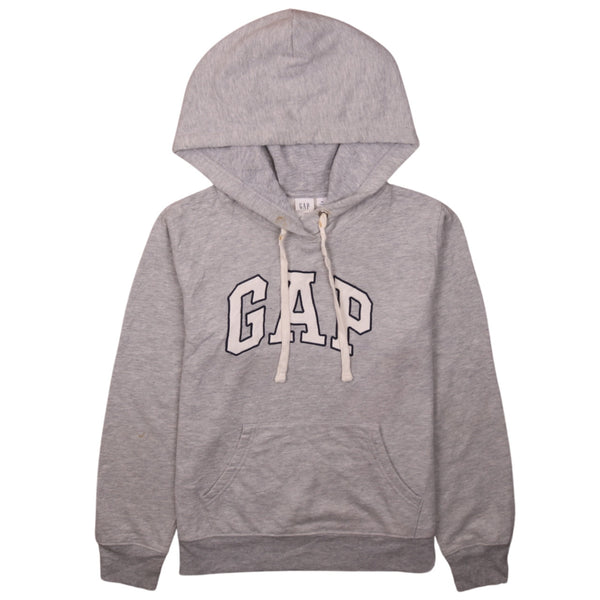 Gap 90's Spellout Pullover Hoodie XSmall Grey