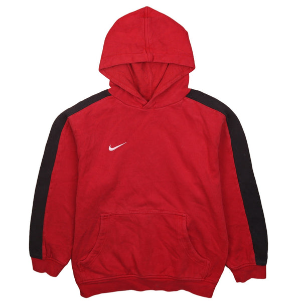 Nike 90's Swoosh Pullover Hoodie Medium Red