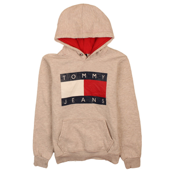 Tommy Jeans 90's Spellout Pullover Hoodie Medium Grey