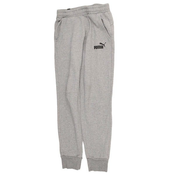 Puma 90's Elasticated Waistband Drawstrings Joggers / Sweatpants XSmall Grey