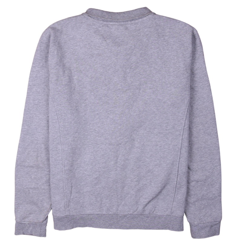 Lacoste Sport 90's Plain Full Zip Up Sweatshirt Large Grey