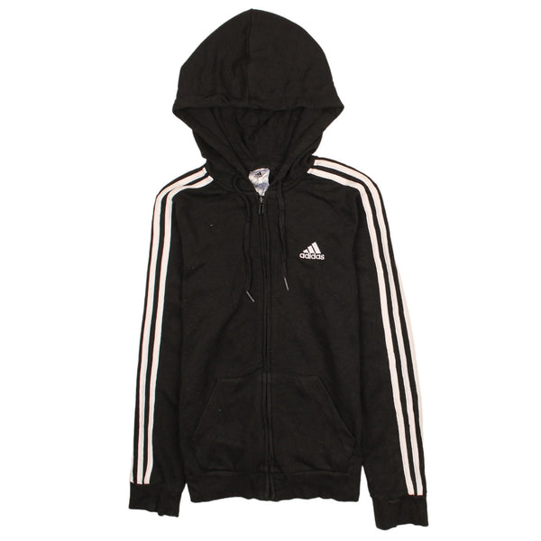 Adidas 90's Sportswear Full Zip Up Hoodie XSmall Black