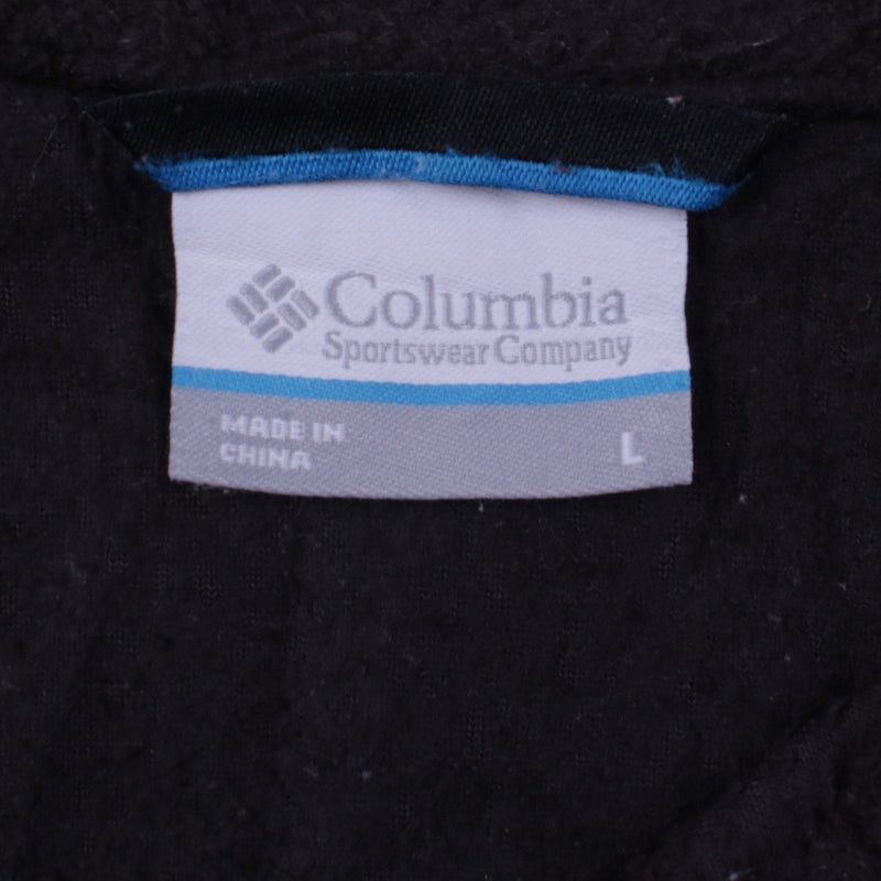 Columbia 90's Full Zip Up Fleece Jumper Large Black