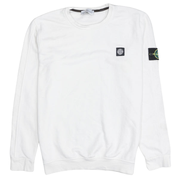Stone Island 90's Lightweight Crew Neck Sweatshirt XXLarge (2XL) White