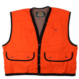 Cabela's 90's Vest Sleeveless Button Up Gilet XXLarge (2XL) Orange