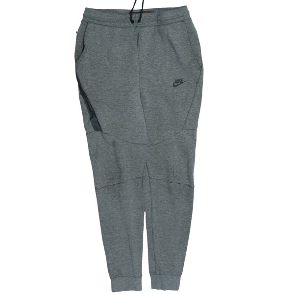 Nike 90's Swoosh Elasticated Waistband Drawstrings Joggers / Sweatpants Small Grey