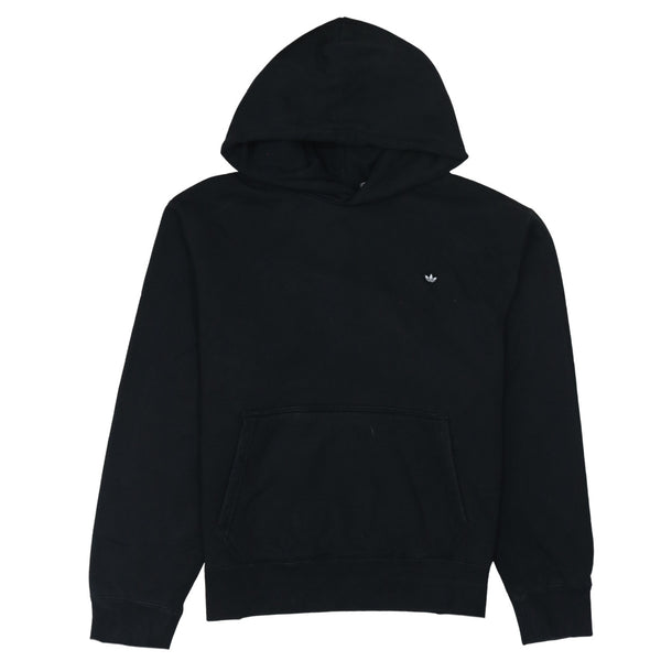 Adidas 90's Drawstring Pockets Pullover Hoodie Medium Black