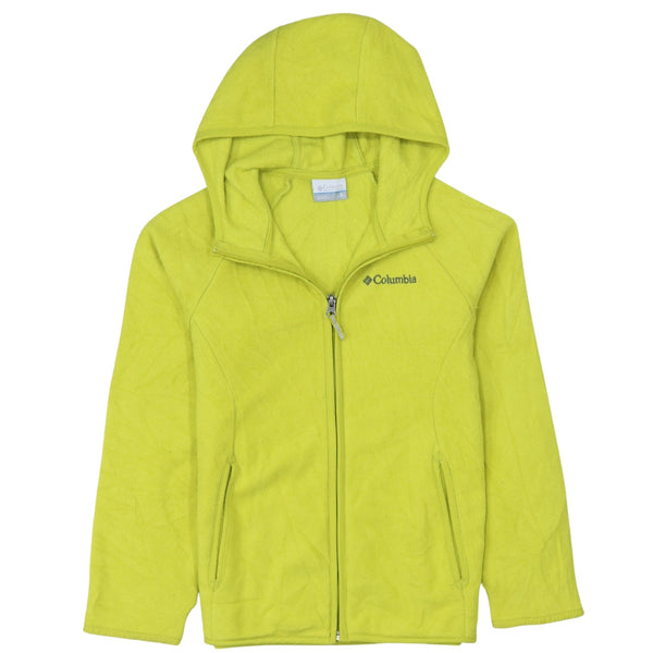 Columbia 90's Hiking Warm Full Zip Up Fleece Jumper Medium Green