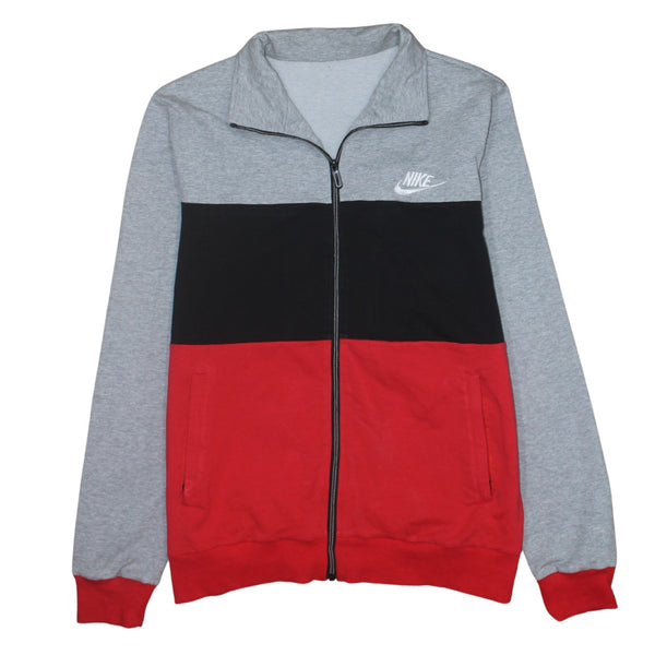 Nike 90's Swoosh Full Zip Up Sweatshirt Medium  Black