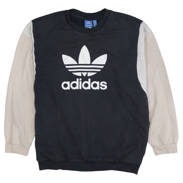 Adidas 90's Spellout Crew Neck Sweatshirt XLarge  Black