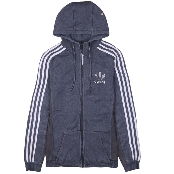 Adidas 90's Sportswear Full Zip Up Hoodie XSmall Grey