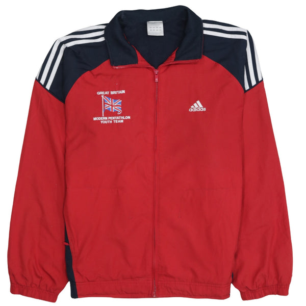 Adidas 90's 3 Stripes Full Zip Up Windbreaker Large  Navy Blue