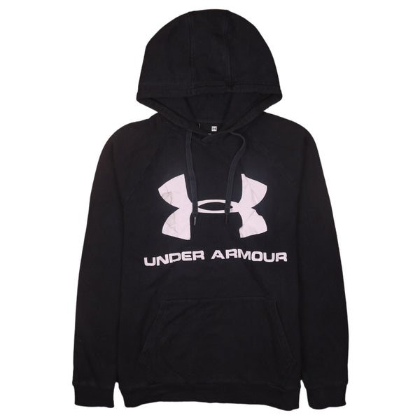 Under Armour 90's Spellout Pullover Hoodie Medium Black