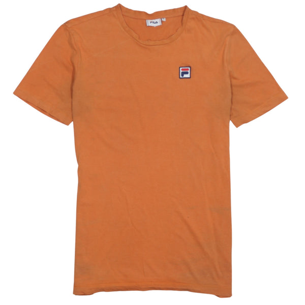 Fila 90's Short Sleeves Crew Neck T Shirt Medium Orange
