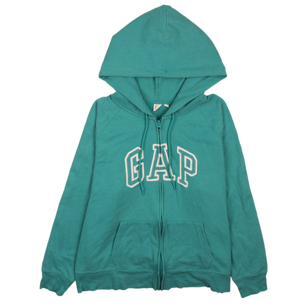 Gap 90's Spellout Full Zip Up Hoodie XXLarge (2XL) Green