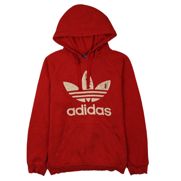 Adidas 90's Spellout Pullover Hoodie XLarge (missing sizing label) Red