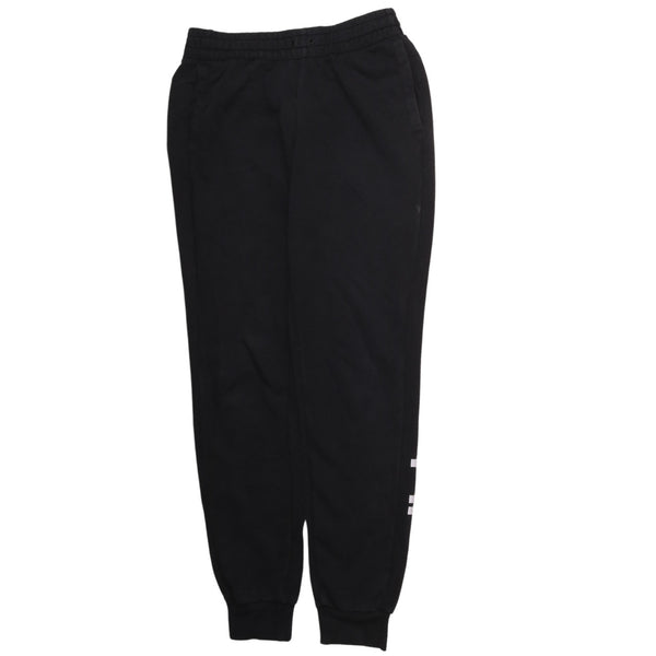 Adidas 90's Elasticated Waistband Drawstrings Joggers / Sweatpants Small Black