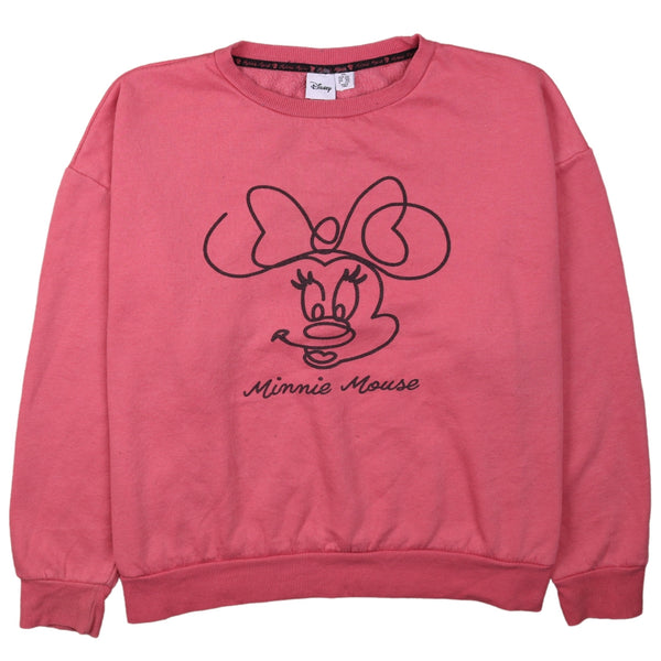 Diseny 90's Minnie Mouse Crew Neck Sweatshirt XXLarge (2XL) Pink