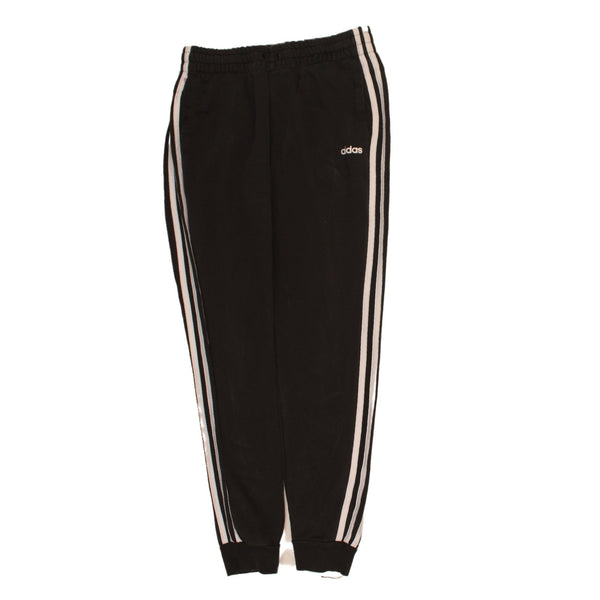 Adidas 90's Elasticated Waistband Drawstrings Joggers / Sweatpants Medium Black