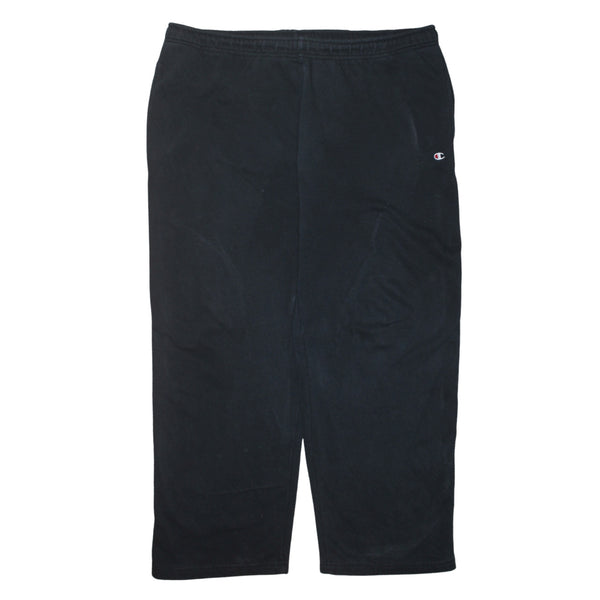 Champion Black Fleece Trousers Men's XXLarge Small C Logo Elastic Waist Lounge Pants
