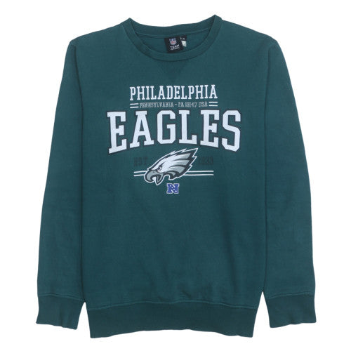 NFL Green Sweatshirt Women’s XLarge Philadelphia Eagles Printed Logo Crewneck Pullover Top