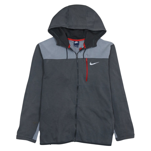 Nike 90's Swoosh Full Zip Up Hoodie XLarge Grey