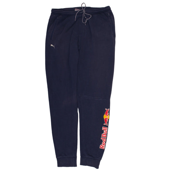 Puma 90's Elasticated Waistband Drawstrings Joggers / Sweatpants XLarge Navy Blue