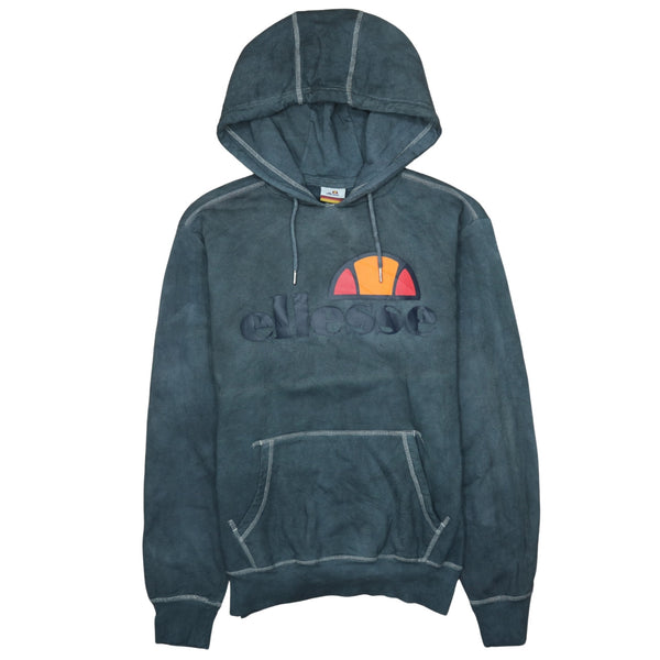 Ellesse 90's Black Spellout Pullover Hoodie Women's Medium