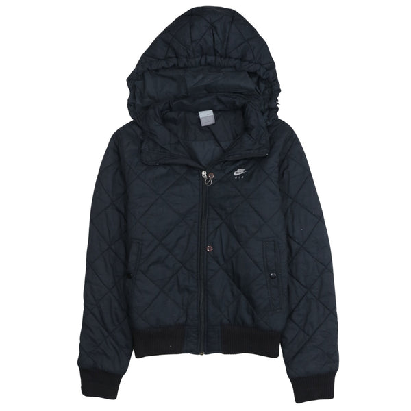 Nike 90's Swoosh Full Zip Up Windbreaker Large Black