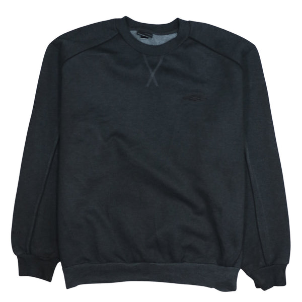Umbro 90's Black Lightweight Crew Neck Sweatshirt XL Vintage