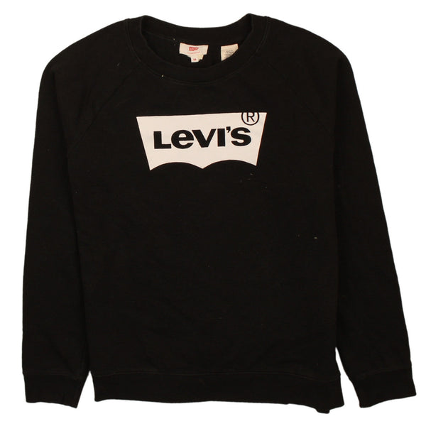 Levi's 90's Spellout Crew Neck Sweatshirt XSmall Black