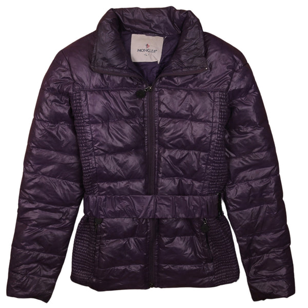 Moncler 90's Lightweight Full Zip Up Puffer Jacket Large Purple