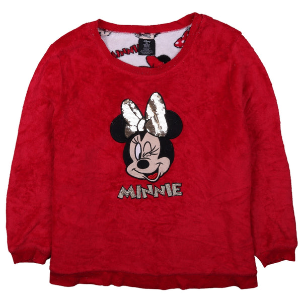 Disney 90's Minnie Mouse Crew Neck Fleece Jumper XXLarge (2XL) Red