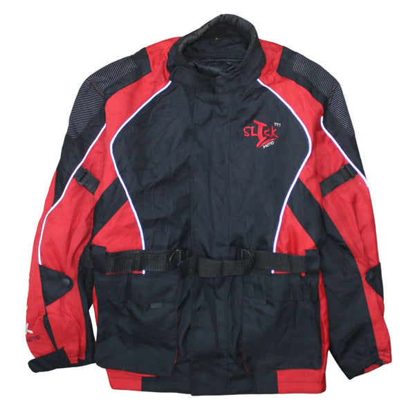 Retro 90's Heavyweight Full Zip Up Windbreaker Large Black