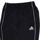 Adidas 90's Elasticated Waistband Drawstring Sportswear Trousers / Pants 28 Black