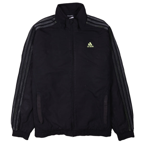 Adidas 90's Track Jacket Full Zip Up Windbreaker Medium (missing sizing label) Black