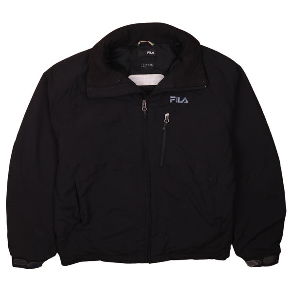 Fila 90's Lightweight Full Zip Up Windbreaker XSmall Black