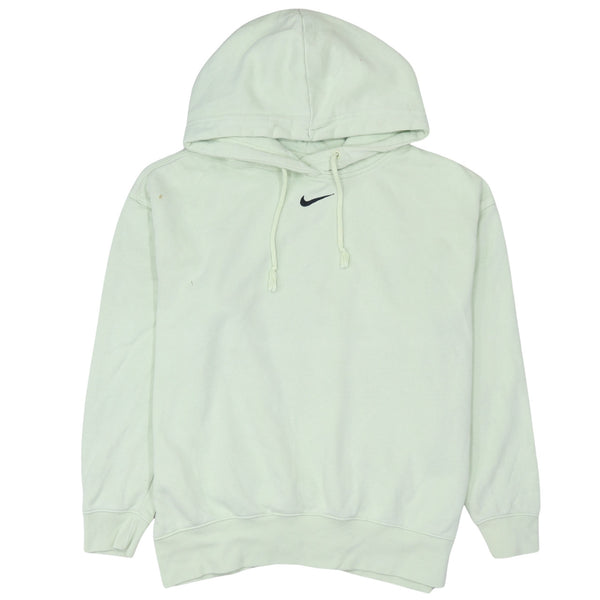 Nike Pale Green Hoodie Men's Small Embroidered Swoosh Drawstring Hood Pullover Sweatshirt