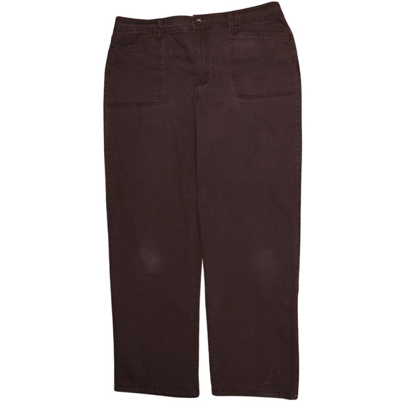 Gloria Vanderbilt 90's Straight Leg Baggy Trousers / Pants 38 Brown