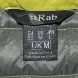 RAB 90's Lightweight Full Zip Up Puffer Jacket Medium Green