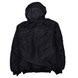 Coola 90's Hooded Full Zip Up Parka XXLarge (missing sizing label) Black